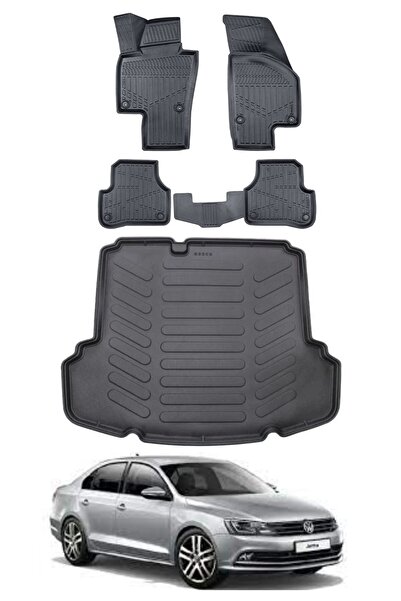 ko kaliteoto Volkswagen Jetta 2012 Model Cepli Havuzlu Paspas Ve Bagaj Havuzu...