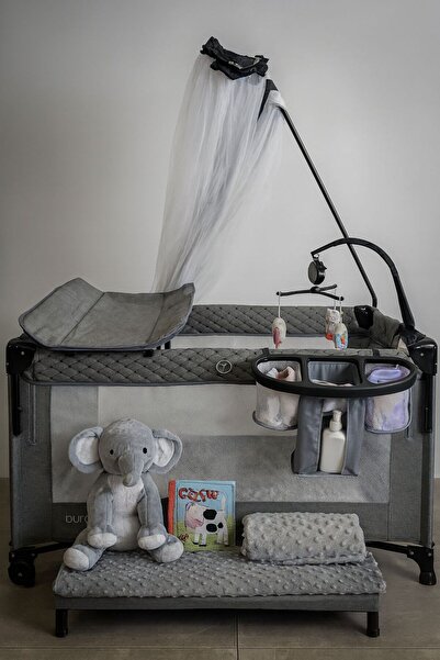 burbay Burbay multi-functional baby bed, two sleeping levels, baby storage, changing table