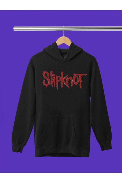 MAGORS Slipknot Printed Cotton Long Sleeve Ribbed 3-Ply Hooded Rock Sweatshirt
