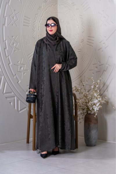 ABAYA Japanese Silk Jacquard in Brown