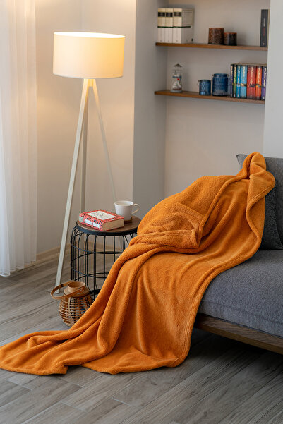 Duru-Home بطانية تلفزيون ويلسوفت 120×170 – فائقة النعومة – لون الخردل