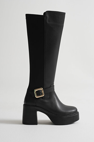 Zerenyus Woly Premium Women's Daily Black Buckle Boots