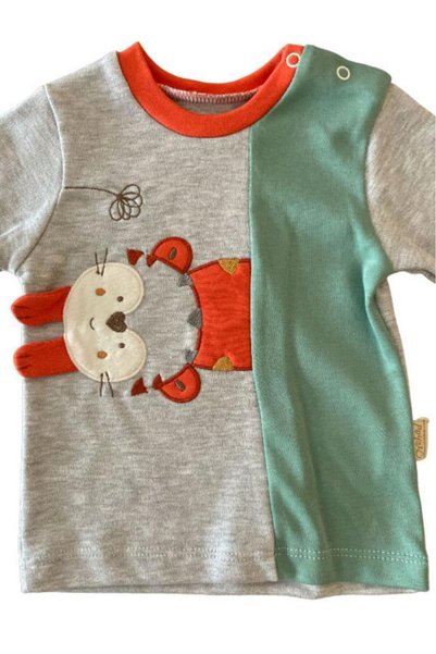 Dumledo Multi-Colored 2-Piece Baby Tracksuit Set with Monkey Figure