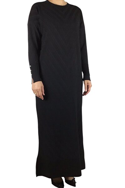 ECE GİYİM Women's Low Sleeve Patterned Knit Dress
