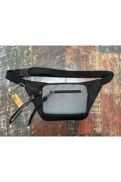 Street Bag Solid Color Waterproof Canvas Waist Bag Daily Travel Use