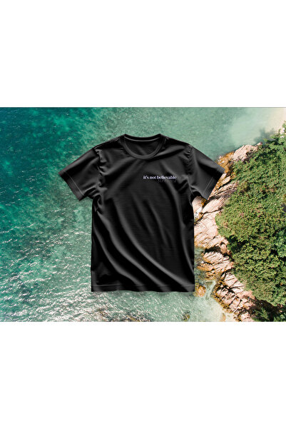 Yazılı Baskılı Oversize T-Shirt Erkek %100 Pamuk