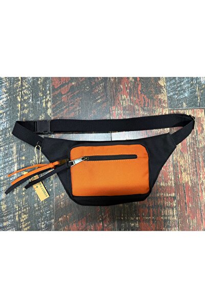 Street Bag Solid Color Waterproof Canvas Waist Bag Daily Travel Use