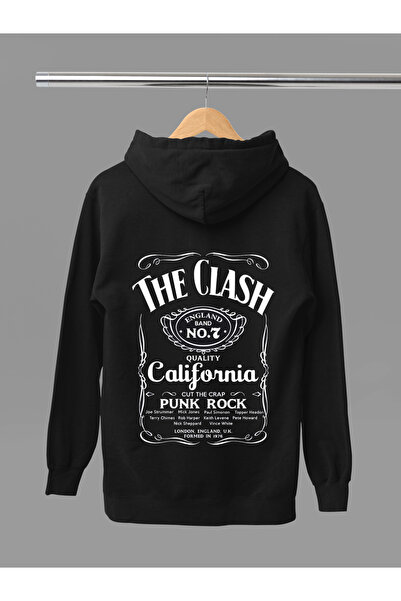 MAGORS The Clash Printed Cotton Long Sleeve Ribbed 3-Ply Hooded Rock Sweatshirt