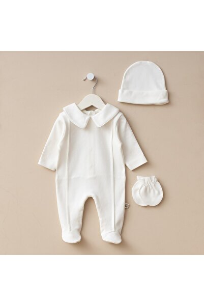 Minimus Newborn Baby Girl and Boy Cotton Elegant Design Mevlüt Special Occasion Jumpsuit Set Hospital Discharge Set