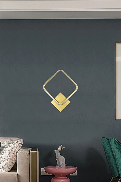 Luzarana Kira Aplik Modern Tasarım Eskitme Renk Gün Işığı Ledli Banyo - Mutfak - Salon Led Duvar Aplik