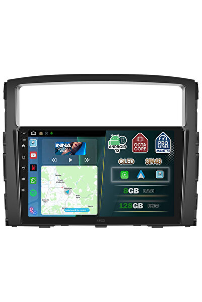 MaxTech Navigatie Mitsubishi Pajero 2006-2020 dedicata, 8 GB Ram 128 GB Rom OctaCore, Carplay & Android auto