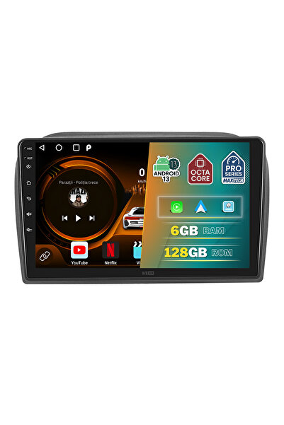 MaxTech Navigatie Opel Combo 2011-2018/Fiat Doblo 2010-2015 dedicata, 6 GB Ram 128 GB Rom OctaCore, Carplay