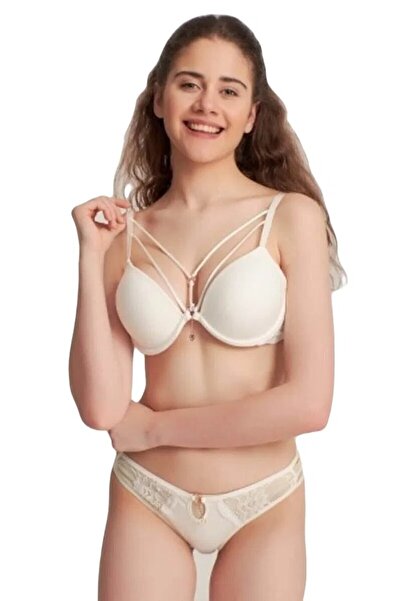Gawzera 5020 Le Jardin Silicone Stone Glitter Bra Set