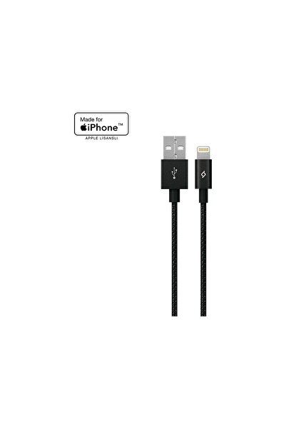 Ttec AlumiCable MFI Apple Lightning Şarj Kablosu Siyah