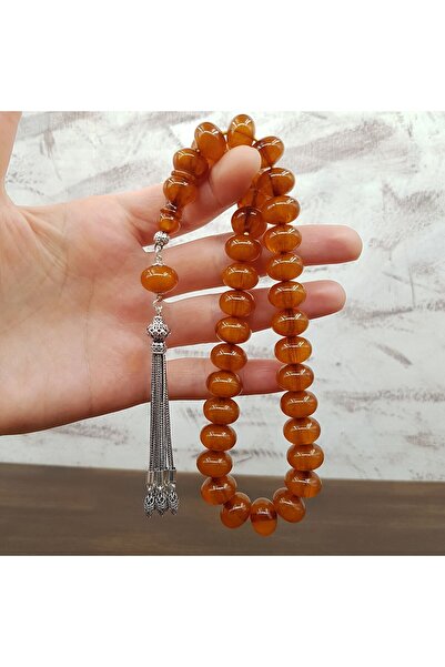 Kehribar Diyarı Gümüş Püskül İmame Oturtma Teker Sıkma Kehribar