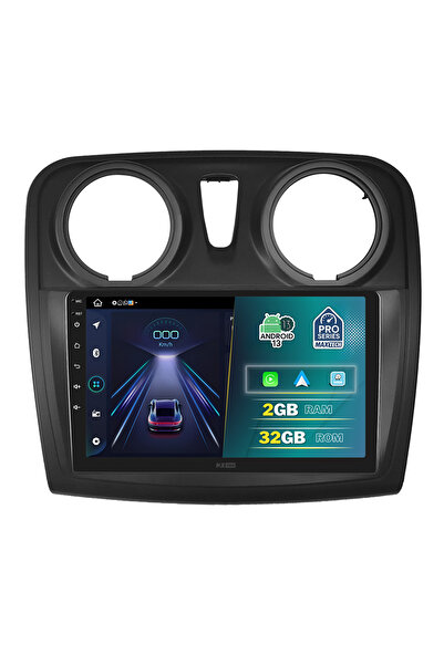 MaxTech Navigatie Dacia Logan, Sandero, Stepway 2012-2020 dedicata, 2 GB Ram 32 GB Rom, Carplay & Android