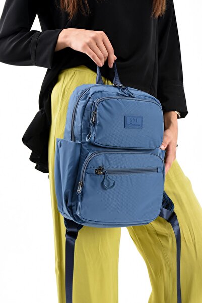 571 Collections Çanta Unisex Suya Dayanıklı Ultra Hafif Çok Bölmeli Orta Boy Sırt Çantası(Su Geçirmez, Notebook, Laptop)
