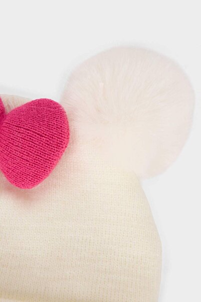 DeFacto Kız Çocuk Disney Mickey & Minnie Kulaklı Nakışlı Bere F2376A825WN