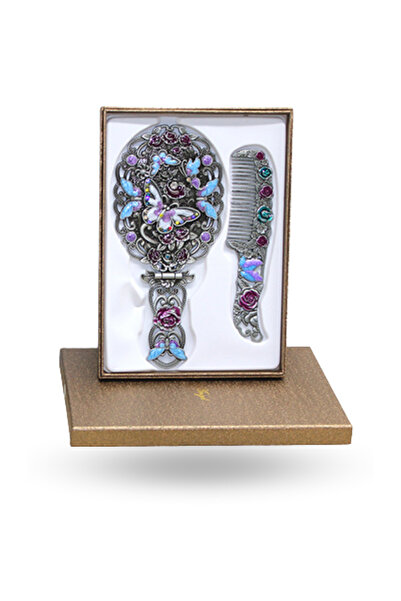 ForWhat Büro Ev Ofis Hediyesi için 20X10CM Katlanır Kelebek Metal Aynalı Tara...