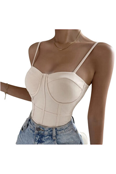 Fstyle Backless cami bodysuit is a unique body shape that can be used with clothes such as jeans, coats, etc.