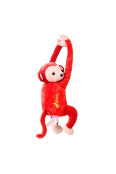 HALAMODO حامل مناديل للسيارة على شكل قرد كرتوني، حامل مناديل معلق لطيف على شك...