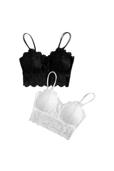 Fstyle Floral lace design bra