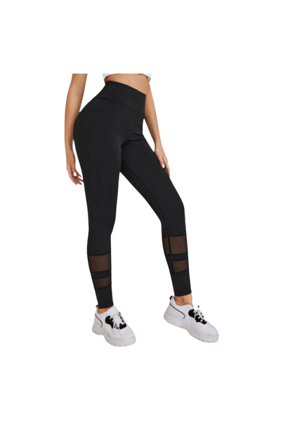 Fstyle High-waisted mesh leggings
