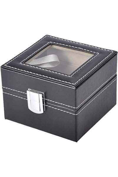 HALAMODO Two-Position Watch Storage Box with Transparent Lid