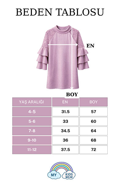 My Kids Wear Girls' Velvet Children's Dress for Special Occasions 4-12 Years Old 12104