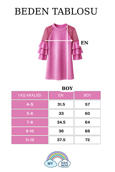 My Kids Wear Girls' Velvet Children's Dress for Special Occasions 4-12 Years Old 12101