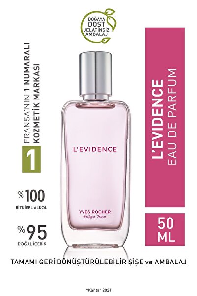 Yves Rocher L’evidence EDP 50ml – Uzun Süre Kalıcı ve Sürükleyici Parfüm