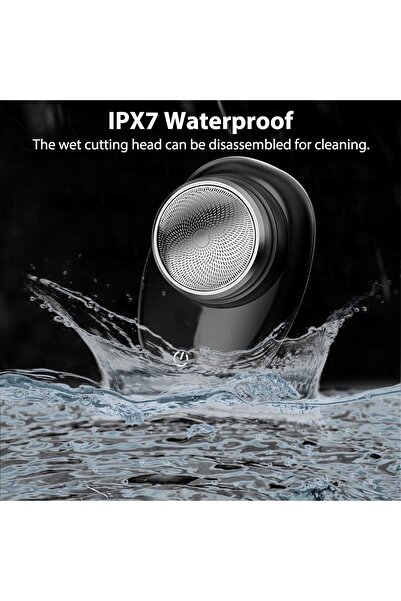 Hope Mini Electric Razor for Men – Portable USB Rechargeable Wet & Dry Shaver, Waterproof Rotary Shaver