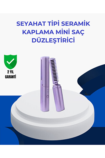 Kanonik Education مشط تمليس الشعر المحمول – مع تحكم قابل للتعديل في درجة الحرارة