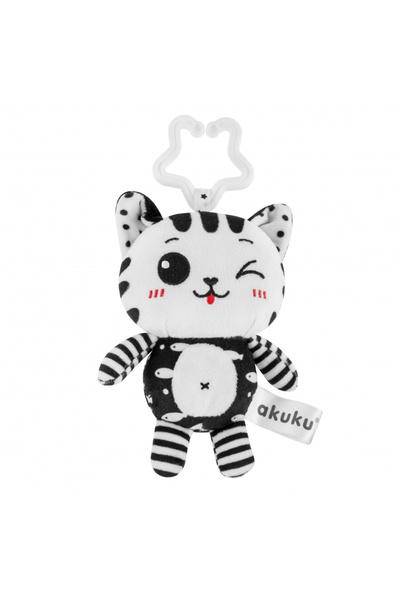 Akuku Plush toy for babies Toy Cat, universal plastic hook for hanging