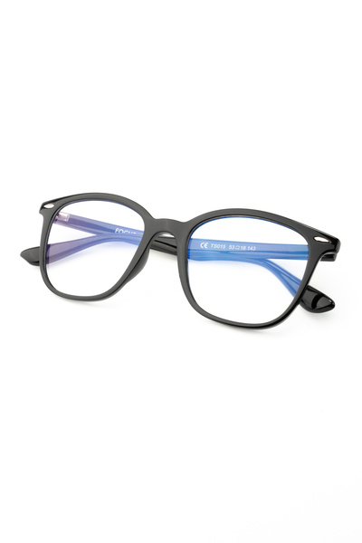 Focus On Talia Black Photochromic Screen Glasses with Blue Light Filter