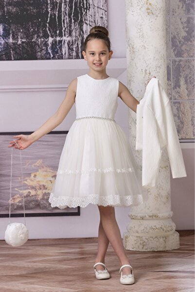 SÜSLÜ PİNK KİDS 14-15 YAŞ KIZ ÇOCUK ABİYE ELBİSE