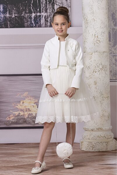 SÜSLÜ PİNK KİDS 14-15 YAŞ KIZ ÇOCUK ABİYE ELBİSE