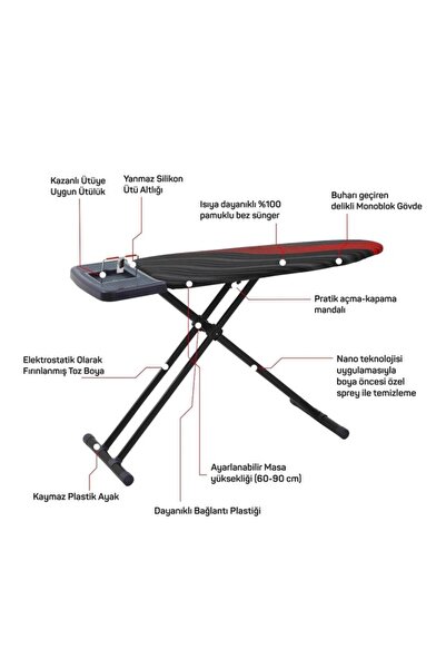 Devecioğlu Harbinger MM162 ApexBoard Yeni Model Ütü Masası