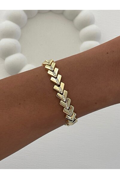 Luparadis سوار ذهبي بتصميم باشاك مرصع بحجر الزركون من السلسلة الخاصة