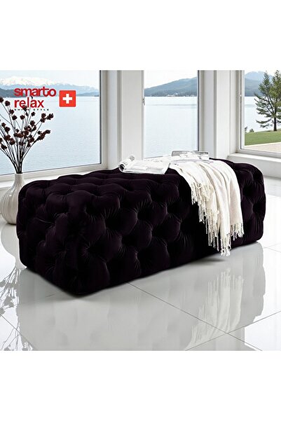 Smarto relax Soglio Kapitoneli Ayaksız Puf – Dekoratif 100x100x45 cm, Modern ...