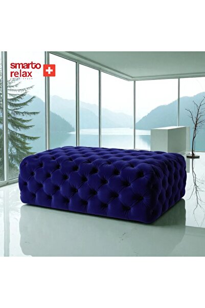 Smarto relax Soglio Kapitoneli Ayaksız Puf – Dekoratif 100x100x45 cm, Modern ...
