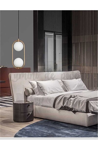 Lumini de Poveste Pendul LED Moon Double Gold