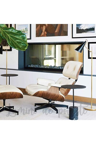 Lumini de Poveste Modern relaxation armchair, natural leather, white