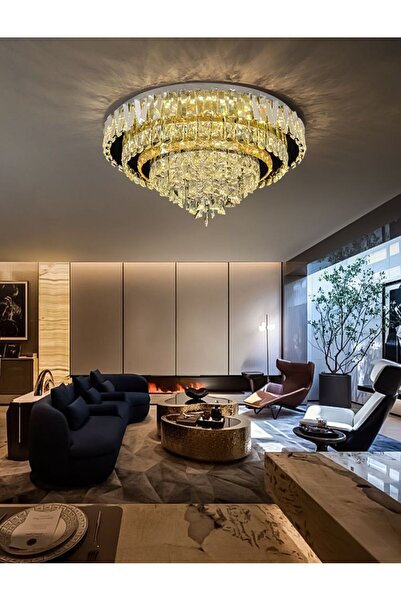 Lumini de Poveste Plafoniera LED 160W Golden Haven 60 Round, Telecomanda