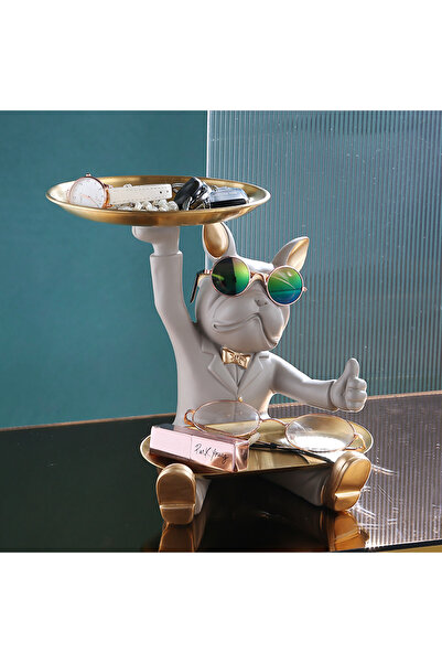 Lumini de Poveste Dog Butler Grey LDP4318 Stand Decoration (Figurine)