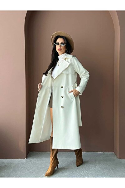 Bettnes PREMİUM KALİTE KUŞAKLI TRENÇKOT