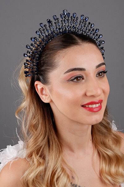 ESPEREST Coroană de mireasă din cristal cu frunze elegante Lyra, nuntă, logod...