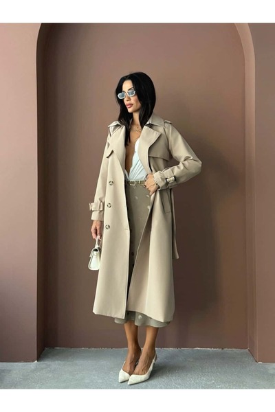 Bettnes PREMİUM KALİTE KUŞAKLI TRENÇKOT