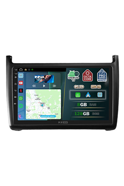 MaxTech Navigatie Volkswagen POLO 2011-2017 dedicata, 8 GB Ram 128 GB Rom OctaCore, Carplay & Android auto
