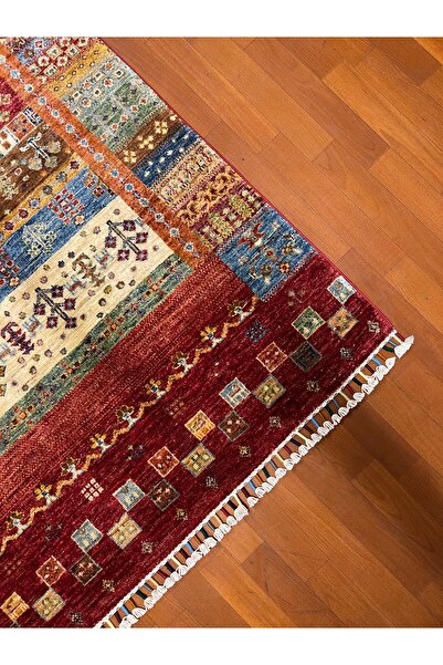 Afgan Halı El Dokuma 100% YÜN Harıka Elsanat Eserı Gabbeh Desenlı